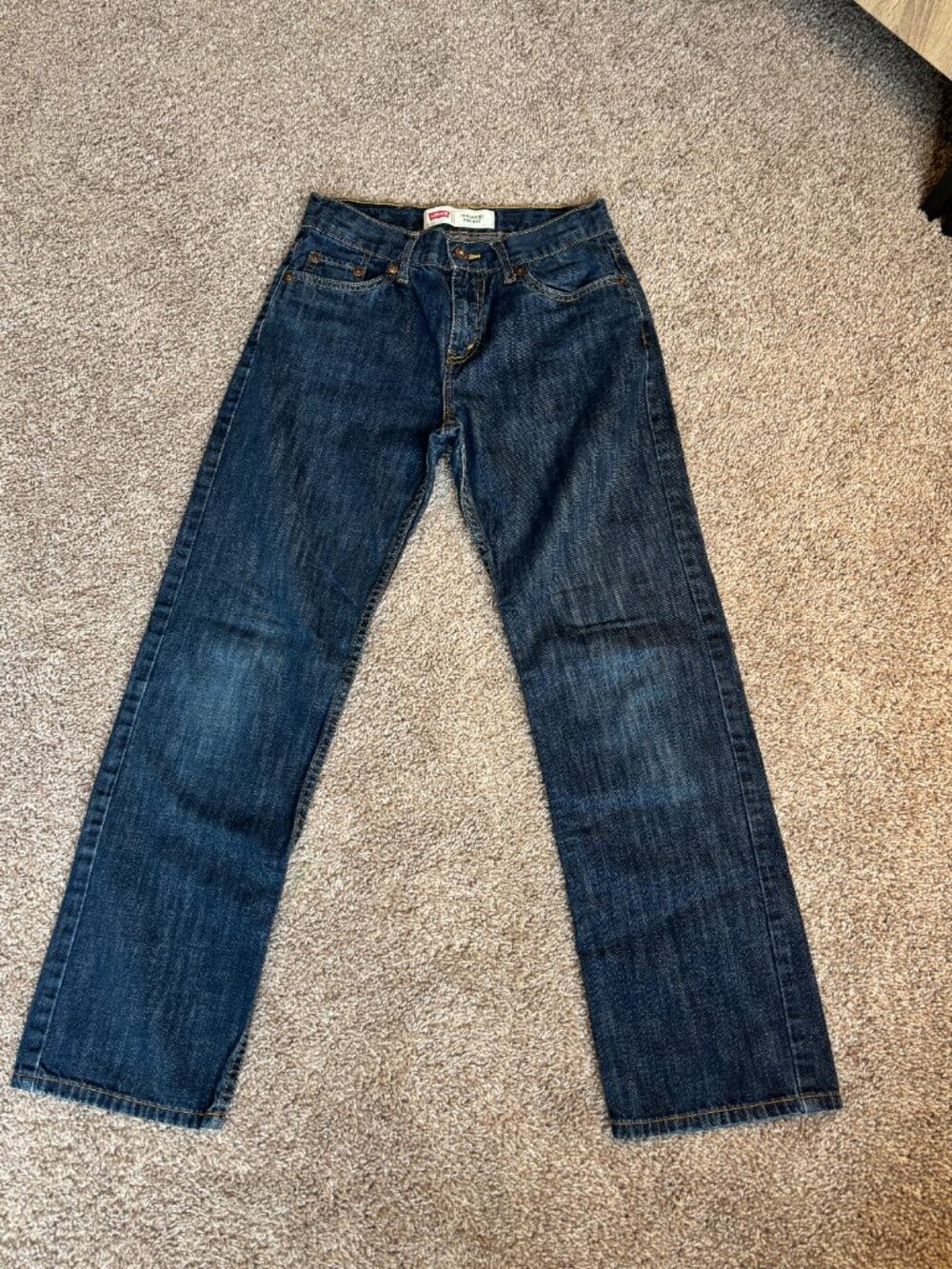 Levi's 514 Straight Boys Jeans Size 14 Reg w/adjustable waistband 26"ins